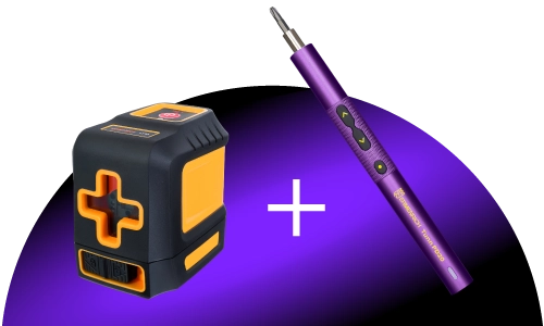 Лазерный уровень в подарок к отвертке